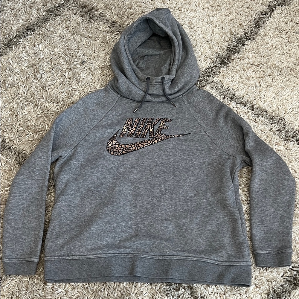 Nike Gray Women's Cowl Neck Hoodie